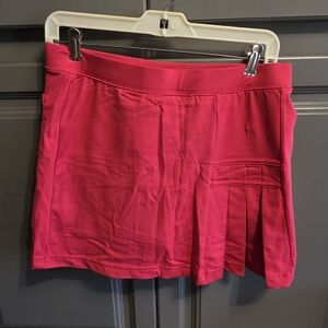 Danskin Tennis Skort Women's Pleated Small WOMENS Red 4/6 NWT